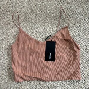 Weekday Women's Ribbed Camisole in Tan